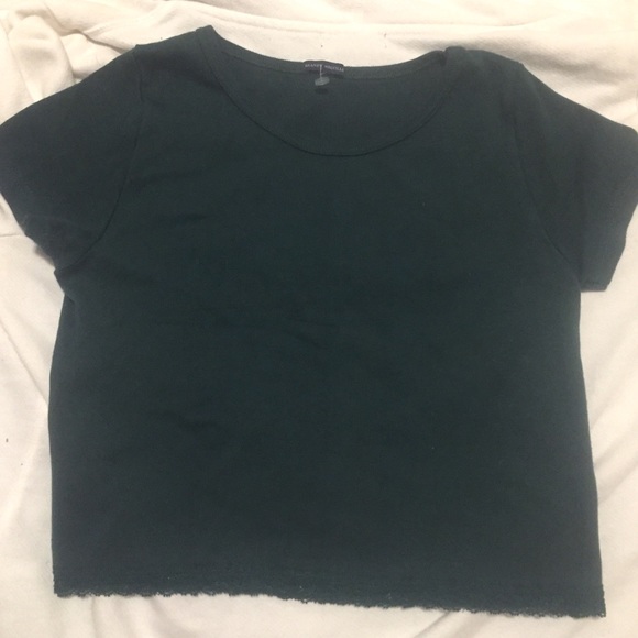 Brandy Melville Green Lace Crop Top - Picture 1 of 1